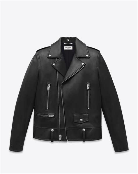 ysl biker scarpe|SAINT LAURENT Leather biker jacket .